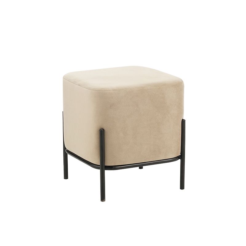 BELLA/S ΣΚΑΜΠΟ BEIGE VELVET ΥΦΑΣΜΑ 36X36Χ38εκ. BELLA/S ΣΚΑΜΠΟ BEIGE VELVET ΥΦΑΣΜΑ 36X36Χ38εκ.