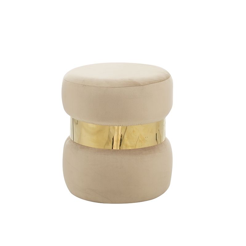 LINDA/R ΣΚΑΜΠΟ BEIGE VELVET ΥΦΑΣΜΑ Φ.37Χ43εκ. LINDA/R ΣΚΑΜΠΟ BEIGE VELVET ΥΦΑΣΜΑ Φ.37Χ43εκ.
