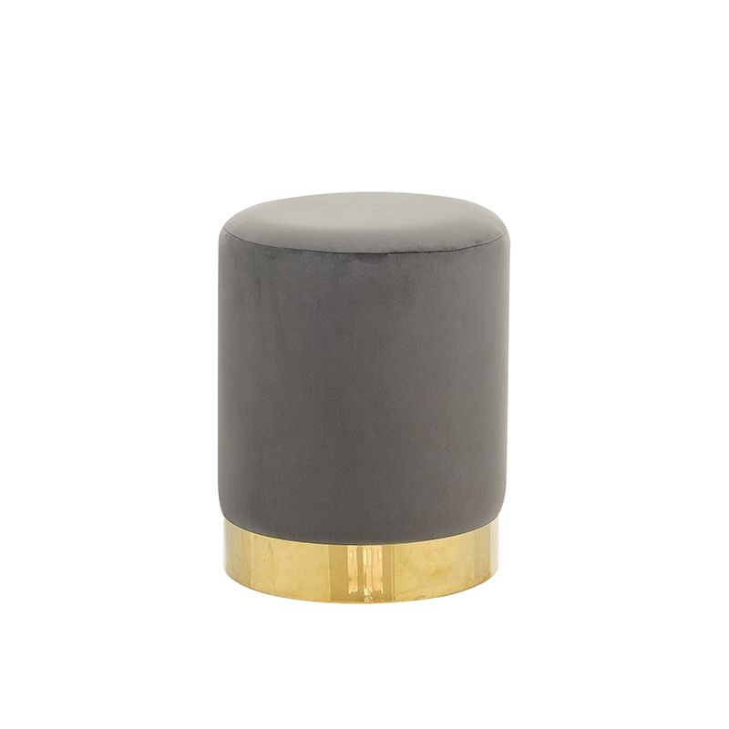 LINDA/S ΣΚΑΜΠΟ GREY VELVET ΥΦΑΣΜΑ Φ.34Χ42εκ. LINDA/S ΣΚΑΜΠΟ GREY VELVET ΥΦΑΣΜΑ Φ.34Χ42εκ.