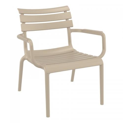 PARIS LOUNGE TAUPE ΠΟΛ/ΝΑ ΠΟΛ/ΝΙΟΥ 68X70X76εκ.