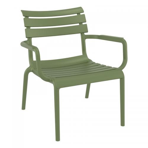 PARIS LOUNGE OLIVE GREEN ΠΟΛ/ΝΑ ΠΟΛ/ΝΙΟΥ 68X70X76εκ.