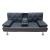 REST BLACK PU ΚΑΝΑΠΕΣ-ΚΡΕΒΑΤΙ 168X88X79εκ.