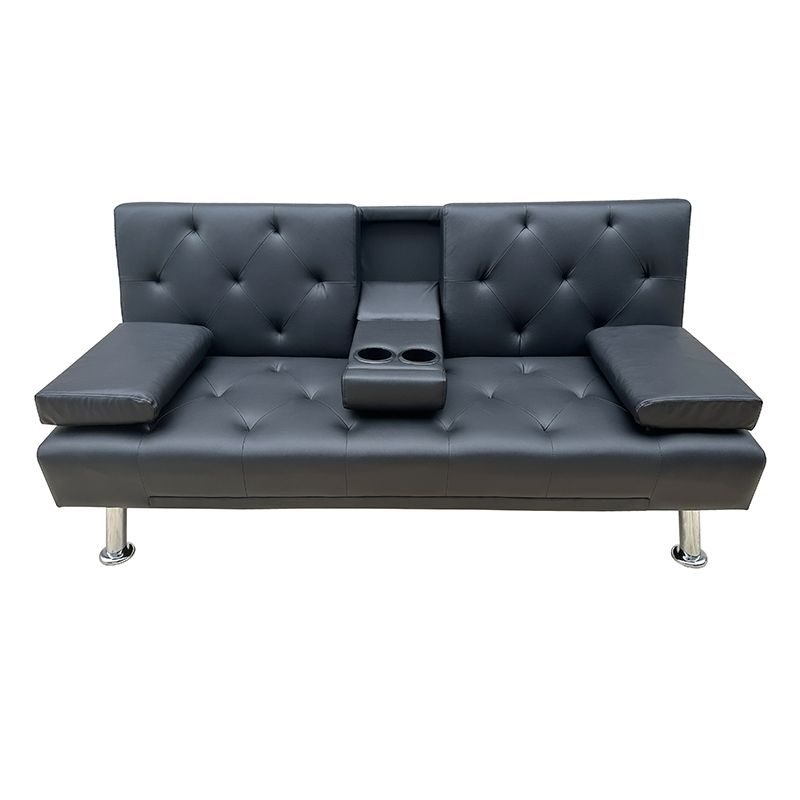 REST BLACK PU ΚΑΝΑΠΕΣ-ΚΡΕΒΑΤΙ 168X88X79εκ. REST BLACK PU ΚΑΝΑΠΕΣ-ΚΡΕΒΑΤΙ 168X88X79εκ.
