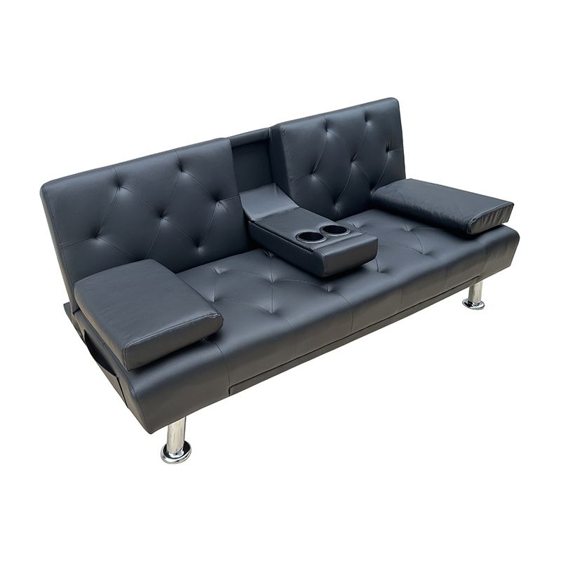 REST BLACK PU ΚΑΝΑΠΕΣ-ΚΡΕΒΑΤΙ 168X88X79εκ. REST BLACK PU ΚΑΝΑΠΕΣ-ΚΡΕΒΑΤΙ 168X88X79εκ.