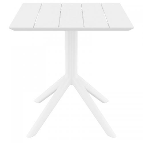 PARIS WHITE 70X70X74εκ. ΤΡΑΠΕΖΙ ΠΟΛ/ΝΙΟΥ