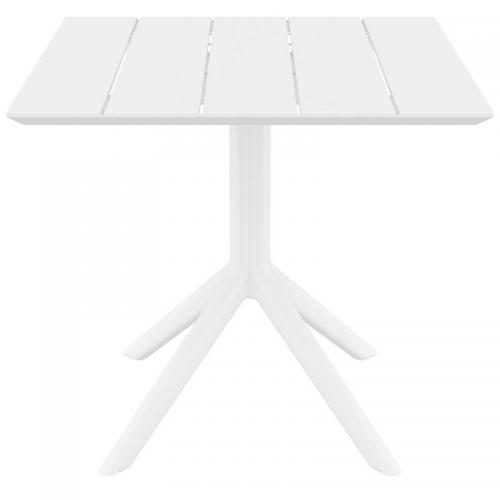 PARIS WHITE 80X80X74εκ. ΤΡΑΠΕΖΙ ΠΟΛ/ΝΙΟΥ