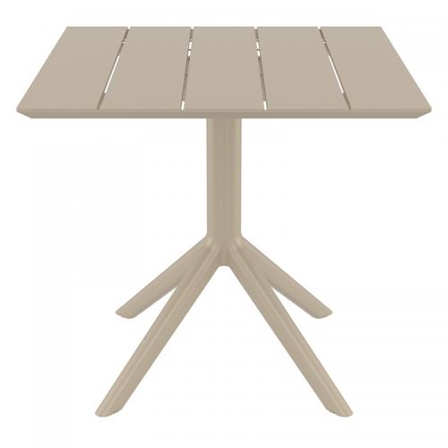 PARIS TAUPE 80X80X74εκ. ΤΡΑΠΕΖΙ ΠΟΛ/ΝΙΟΥ