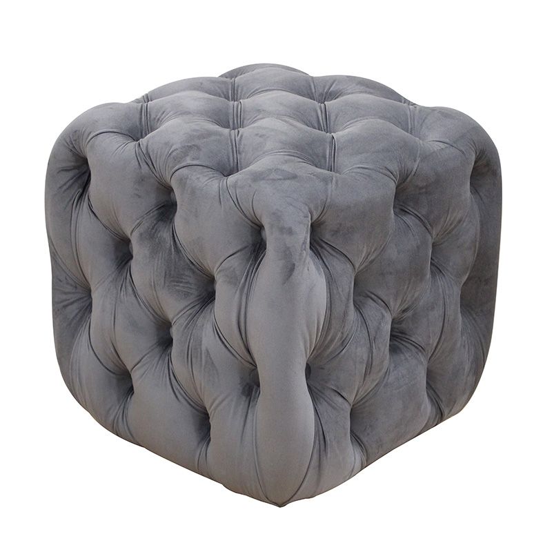 ASTRA ΣΚΑΜΠΟ GREY VELVET ΥΦΑΣΜΑ 45X45Χ45εκ. ASTRA ΣΚΑΜΠΟ GREY VELVET ΥΦΑΣΜΑ 45X45Χ45εκ.