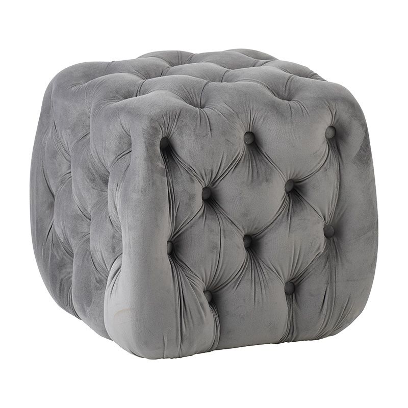 ASTRA ΣΚΑΜΠΟ GREY VELVET ΥΦΑΣΜΑ 45X45Χ45εκ. ASTRA ΣΚΑΜΠΟ GREY VELVET ΥΦΑΣΜΑ 45X45Χ45εκ.