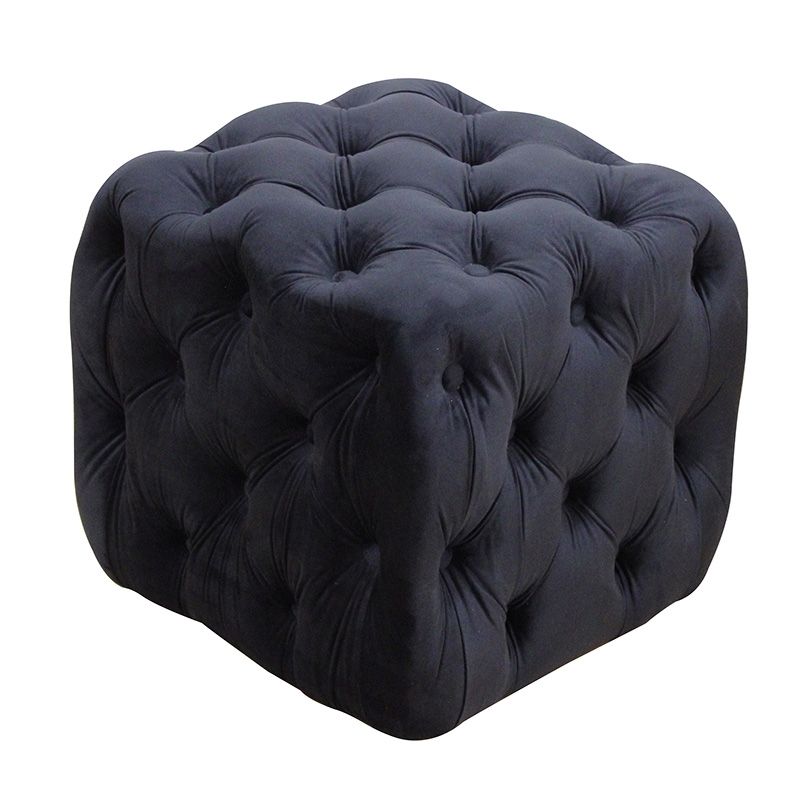 ASTRA ΣΚΑΜΠΟ BLACK VELVET ΥΦΑΣΜΑ 45X45Χ45εκ. ASTRA ΣΚΑΜΠΟ BLACK VELVET ΥΦΑΣΜΑ 45X45Χ45εκ.