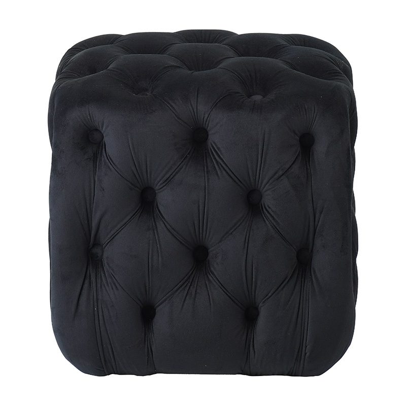 ASTRA ΣΚΑΜΠΟ BLACK VELVET ΥΦΑΣΜΑ 45X45Χ45εκ. ASTRA ΣΚΑΜΠΟ BLACK VELVET ΥΦΑΣΜΑ 45X45Χ45εκ.