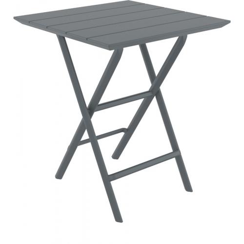 HELEN DARK GREY 60Χ60X74εκ. ΤΡΑΠΕΖΙ ΠΤΥΣ/ΝΟ ΠΟΛ/ΝΙΟΥ