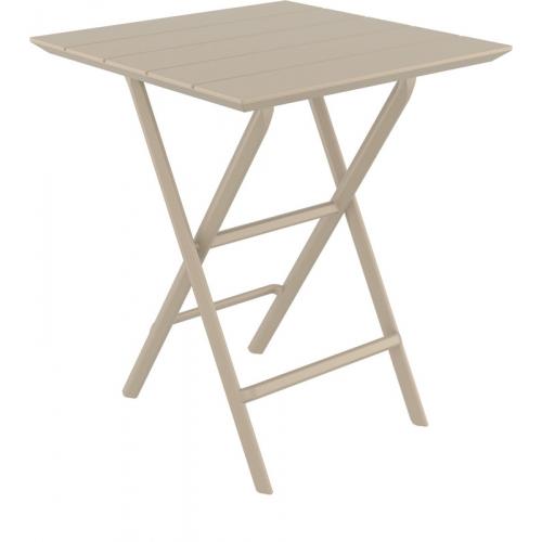 HELEN TAUPE 60Χ60X74εκ. ΤΡΑΠΕΖΙ ΠΤΥΣ/ΝΟ ΠΟΛ/ΝΙΟΥ