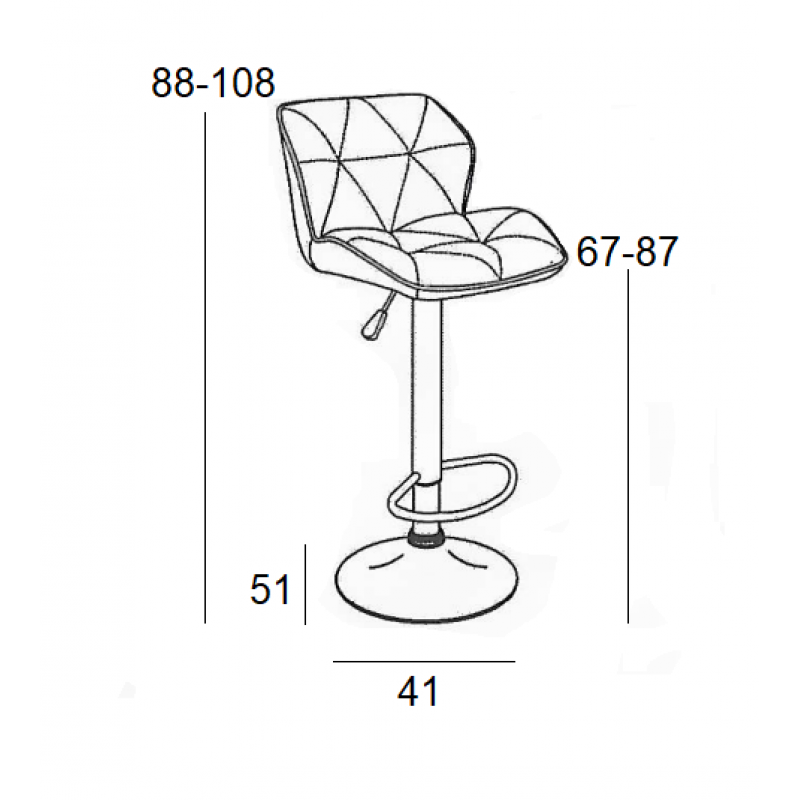 Σκαμπό Μπάρ 2τμχ Bar86 Margo Γκρί Pu 41x51x108εκ. Σκαμπό Μπάρ 2τμχ Bar86 Margo Γκρί Pu 41x51x108εκ.