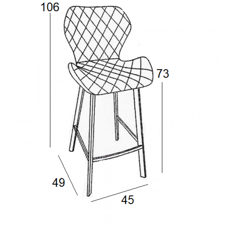Σκαμπό Μπάρ 2τμχ Martin 73εκ. Μαύρο Ύφασμα 45x49x73-106εκ. Σκαμπό Μπάρ 2τμχ Martin 73εκ. Μαύρο Ύφασμα 45x49x73-106εκ.