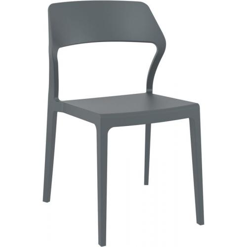 SNOW DARK GREY ΚΑΡΕΚΛΑ ΠΟΛ/ΝΙΟΥ 52X56X83εκ.