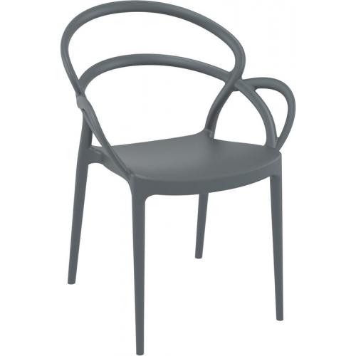 MILA DARK GREY ΠΟΛΥΘΡΟΝΑ ΠΟΛ/ΝΙΟΥ 57Χ56Χ82εκ.