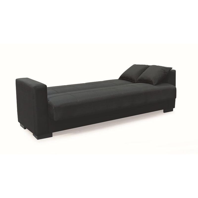 ROVER BLACK ΥΦΑΣΜΑ 3ΘΕΣΙΟΣ ΚΑΝΑΠΕΣ/ΚΡΕΒΑΤΙ ΜΕ ΑΠΟΘ.ΧΩΡΟ 210X80X75εκ.