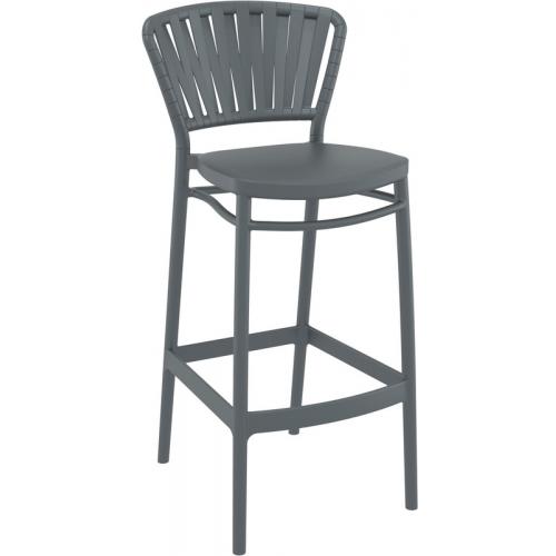 PORTOFINO 75εκ. ΣΚΑΜΠΟ DARK GREY ΠΟΛ/ΝΙΟΥ 48X52X106εκ.