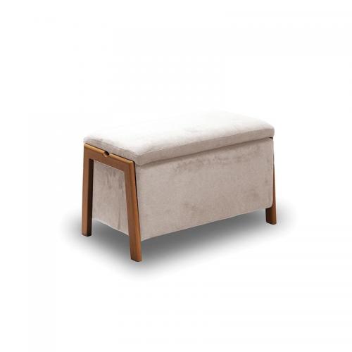 DALI ΣΚΑΜΠΟ VELVET BEIGE ΜΕ ΑΠΟΘ. ΧΩΡΟ 75X42X44εκ.