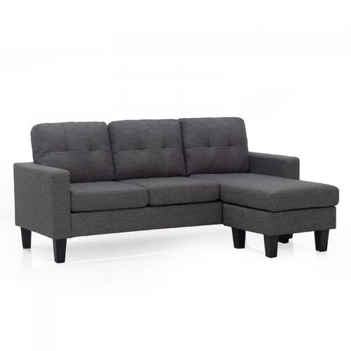 LIANA S DARK GREY ΥΦΑΣΜΑ ΓΩΝΙΑ 185Χ126X84εκ.
