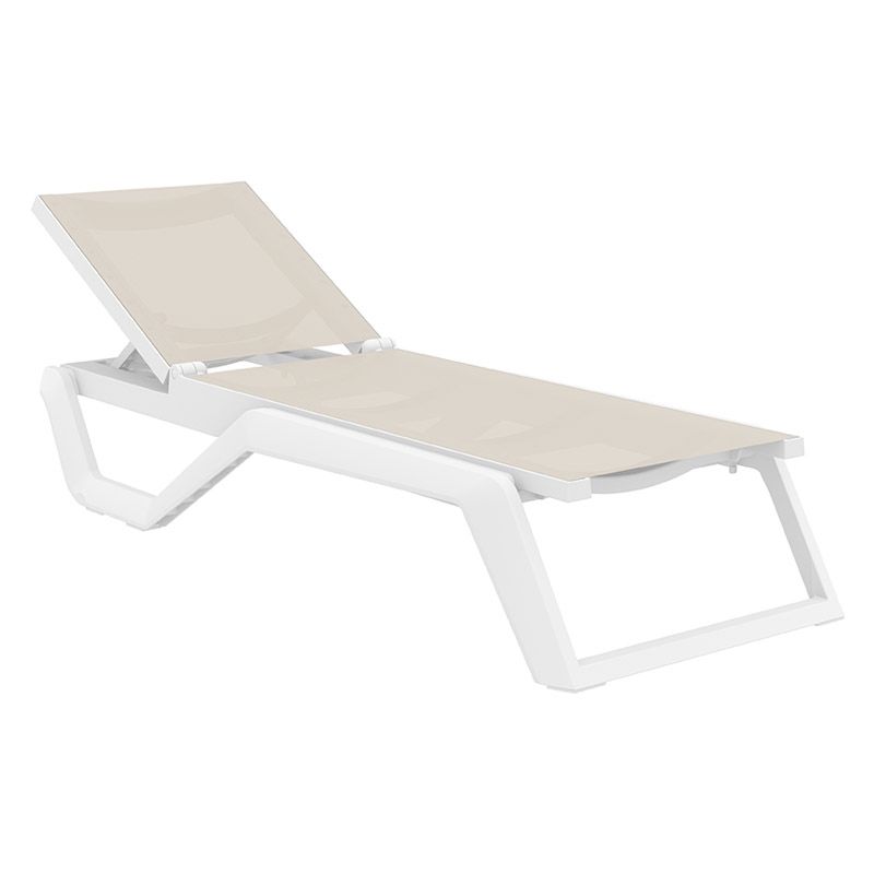 RIO PRO ΞΑΠΛΩΣΤΡΑ WHITE/TAUPE ΠΟΛ/ΝΙΟΥ 190X70X33εκ. RIO PRO ΞΑΠΛΩΣΤΡΑ WHITE/TAUPE ΠΟΛ/ΝΙΟΥ 190X70X33εκ.