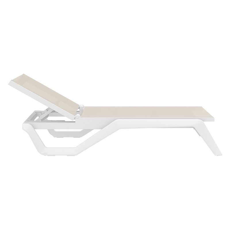 RIO PRO ΞΑΠΛΩΣΤΡΑ WHITE/TAUPE ΠΟΛ/ΝΙΟΥ 190X70X33εκ. RIO PRO ΞΑΠΛΩΣΤΡΑ WHITE/TAUPE ΠΟΛ/ΝΙΟΥ 190X70X33εκ.