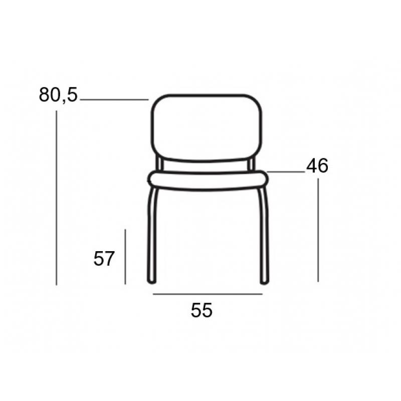 MILOS PP ΜΑΥΡΟ ΚΑΡΕΚΛΑ ΒΑΦΗΣ 55X57X80.5εκ. MILOS PP ΜΑΥΡΟ ΚΑΡΕΚΛΑ ΒΑΦΗΣ 55X57X80.5εκ.
