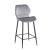 DYLAN GREY VELVET ΥΦΑΣΜΑ 65εκ. ΣΚΑΜΠΟ ΜΕΤΑΛΛΙΚΟ 46X45X65-95εκ.