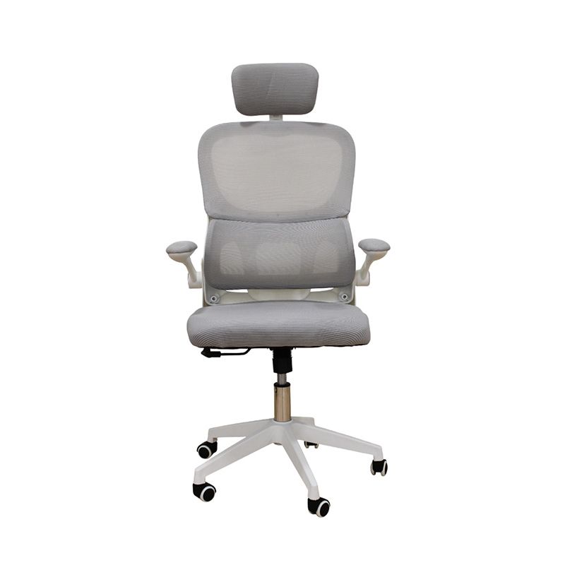 A9935 WHITE/GREY MESH ΚΑΡΕΚΛΑ ΓΡΑΦΕΙΟΥ 62Χ64Χ42-114/52-125εκ.