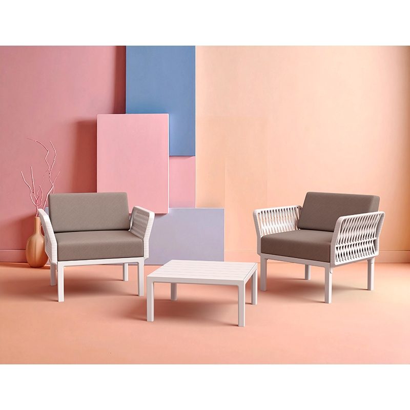 PORTOFINO LOUNGE ΤΡΑΠΕΖΙ WHITE 70X70X33εκ. ΠΟΛ/ΝΙΟΥ PORTOFINO LOUNGE ΤΡΑΠΕΖΙ WHITE 70X70X33εκ. ΠΟΛ/ΝΙΟΥ