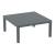 PORTOFINO LOUNGE ΤΡΑΠΕΖΙ DARK GREY 70X70X33εκ. ΠΟΛ/ΝΙΟΥ