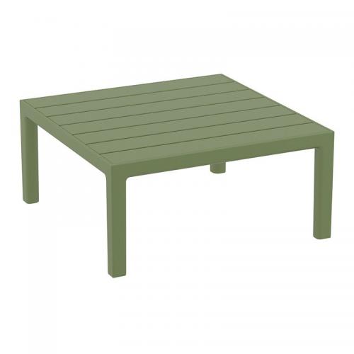 PORTOFINO LOUNGE ΤΡΑΠΕΖΙ OLIVE GREEN 70X70X33εκ. ΠΟΛ/ΝΙΟΥ