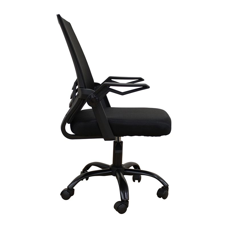 A1830 ΜΑΥΡΟ/ΜΑΥΡΟ MESH ΠΟΛ/ΝΑ ΓΡΑΦΕΙΟΥ 62X54X44-91/53-100εκ.