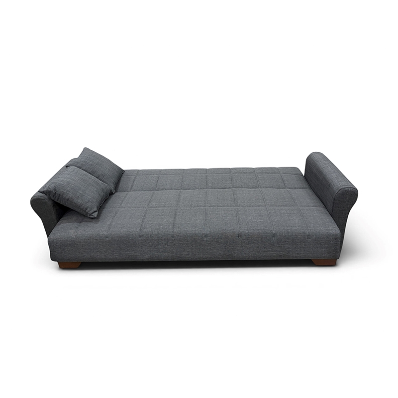 VAVEL DARK GREY ΥΦΑΣΜΑ 3ΘΕΣΙΟΣ ΚΑΝΑΠΕΣ/ΚΡΕΒΑΤΙ ΜΕ ΑΠΟΘ.ΧΩΡΟ 216X85X80εκ.
