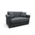 VAVEL DARK GREY ΥΦΑΣΜΑ 2ΘΕΣΙΟΣ ΚΑΝΑΠΕΣ/ΚΡΕΒΑΤΙ ΜΕ ΑΠΟΘ.ΧΩΡΟ 156Χ85Χ80εκ.