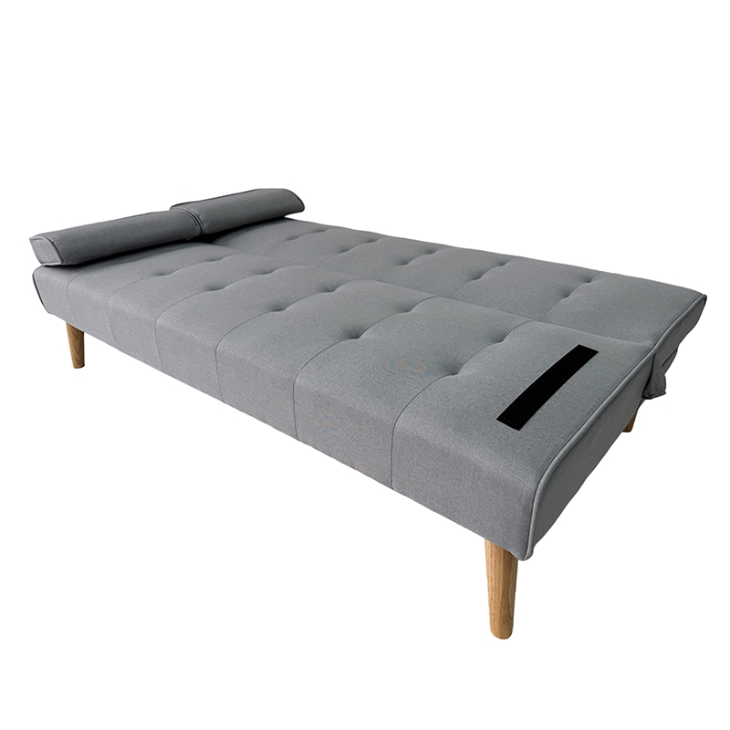 MERYL LIGHT GREY ΥΦΑΣΜΑ ΚΑΝΑΠΕΣ ΚΡΕΒΑΤΙ 170X81X74εκ.