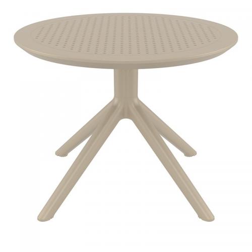 SKY TAUPE MINI Φ60X45εκ. ΤΡΑΠΕΖΙ ΠΟΛ/ΝΙΟΥ