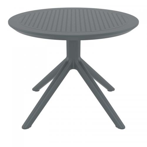 SKY DARK GREY MINI Φ60X45εκ. ΤΡΑΠΕΖΙ ΠΟΛ/ΝΙΟΥ