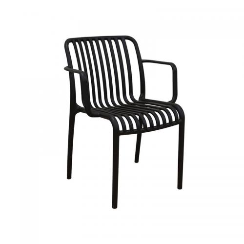 PARMA-S BLACK ΠΟΛΥΘΡΟΝΑ ΠΟΛ/ΝΙΟΥ 56X56X79εκ.